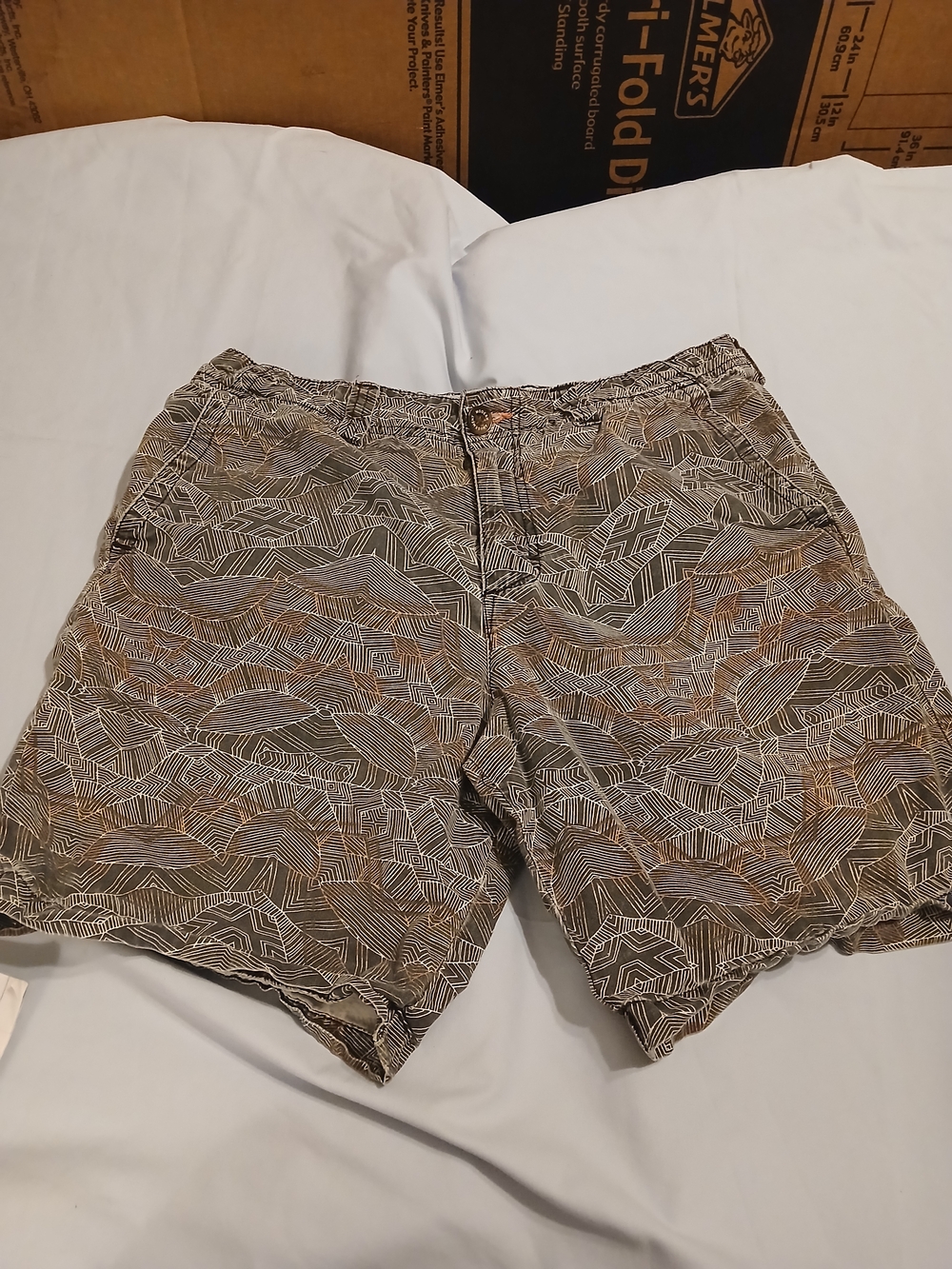 Modern Amusement Men's Printed Shorts in Brown & Gray